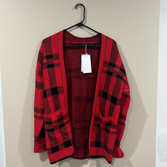 NWT Buffalo Plaid Cardigan - Picture 5 of 5